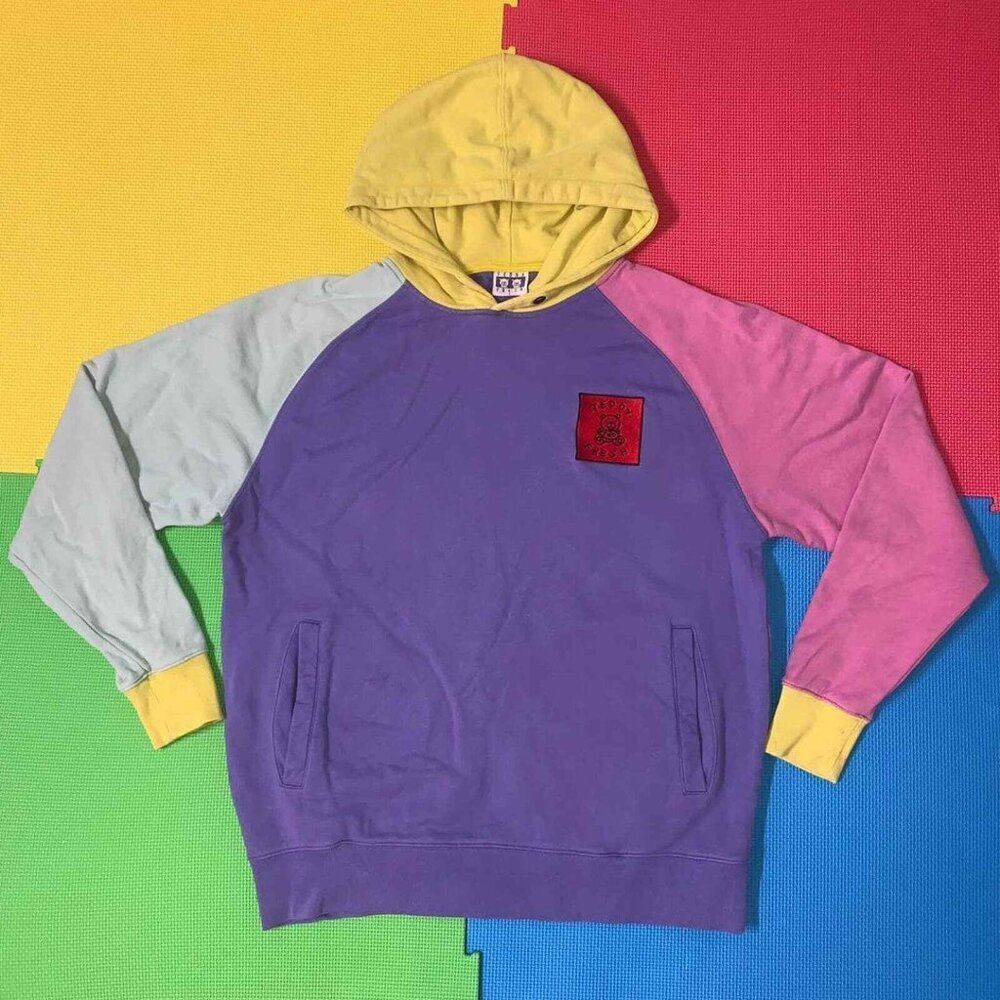 Teddy Fresh 2017 Ethan Hila Klein H3H3 Colorblock Hoodie sweatshirt size Large